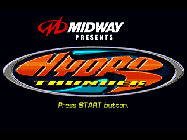 Hydro Thunder — Title screen