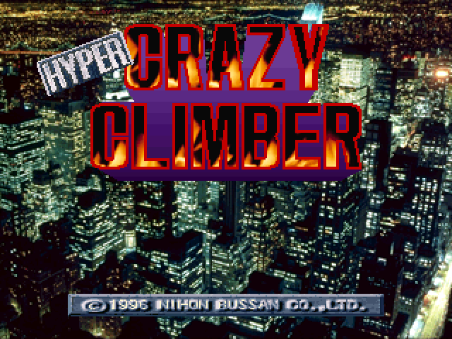 Hyper Crazy Climber — Title screen