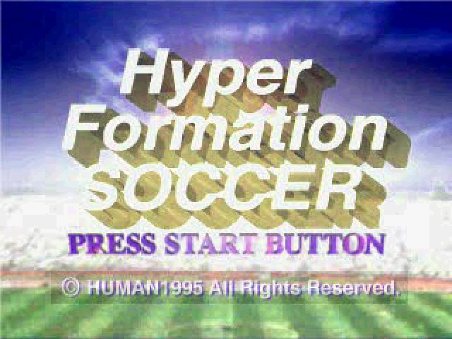 Hyper Formation Soccer — Title screen