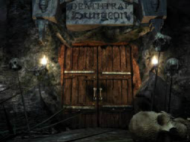 Ian Livingstone's Deathtrap Dungeon — Title screen