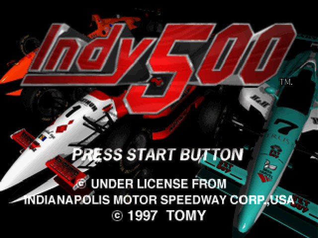 Indy 500 — Title screen