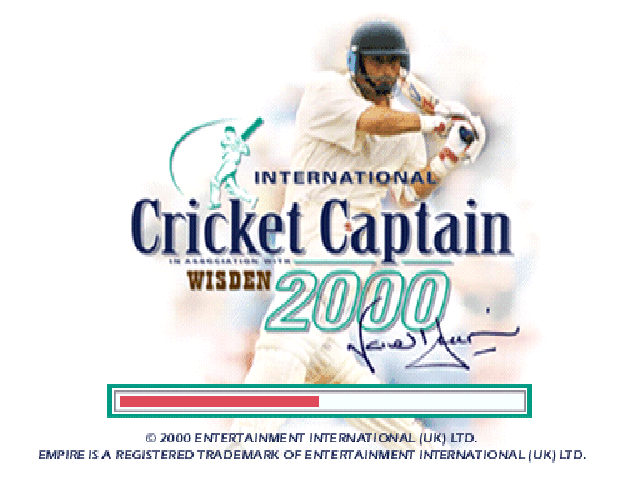 International Cricket Captain 2000 — Title screen