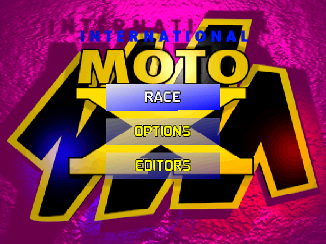 International Moto X — Title screen