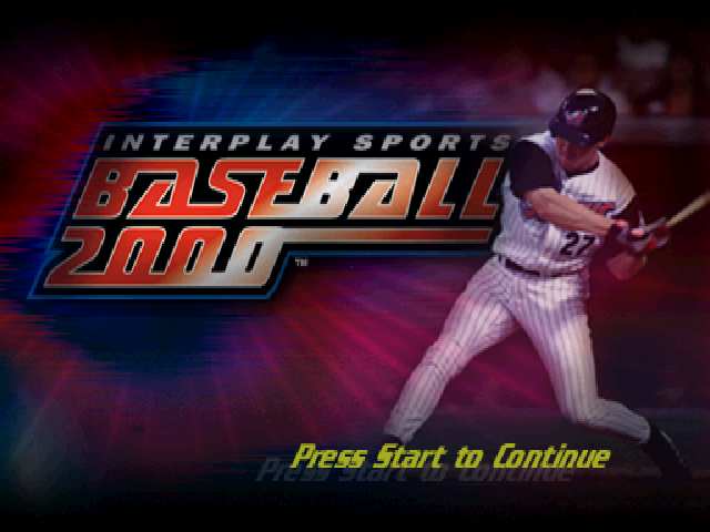 Interplay Sports Baseball 2000 — Title screen