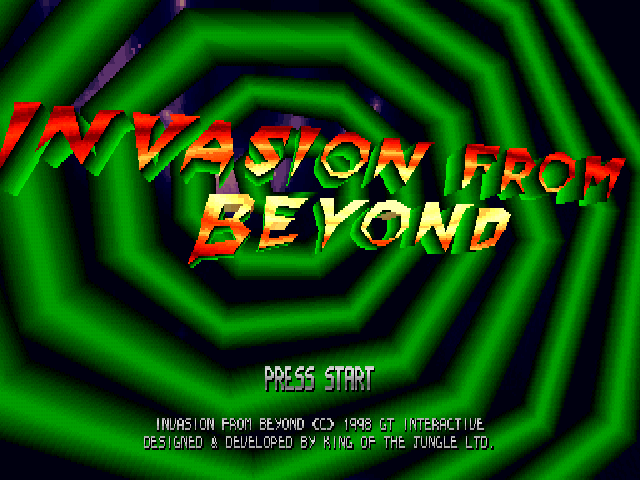 Invasion from Beyond — Title screen