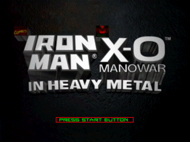 Iron Man/X-O Manowar in Heavy Metal — Title screen