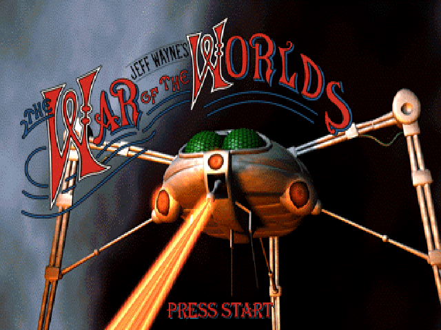 Jeff Wayne's The War of the Worlds — Title screen