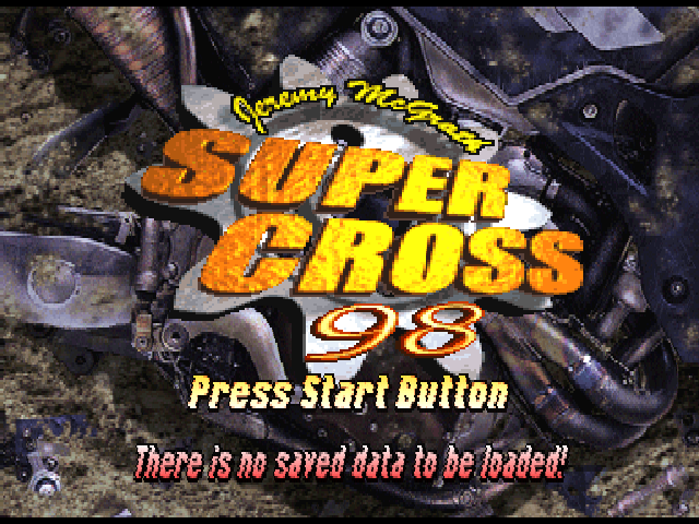 Jeremy McGrath Supercross 98 — Title screen