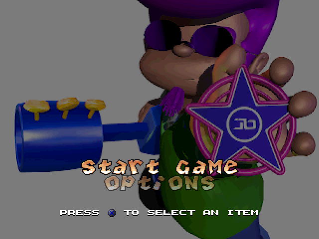 Johnny Bazookatone — Title screen