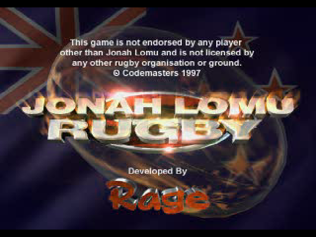 Jonah Lomu Rugby — Title screen