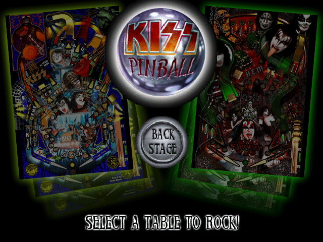 KISS Pinball — Title screen