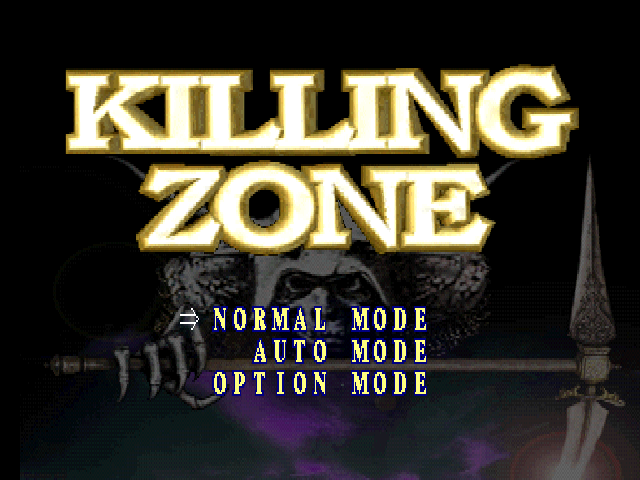 Killing Zone — Title screen