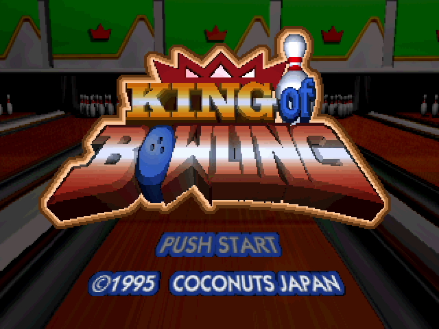 King of Bowling — Title screen