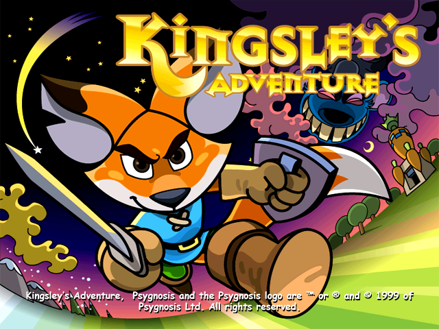 Kingsley's Adventure — Title screen