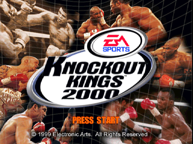 Knockout Kings 2000 — Title screen
