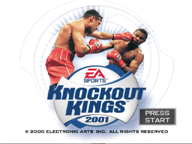 Knockout Kings 2001 — Title screen