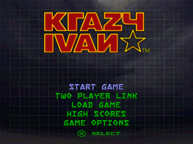 Krazy Ivan — Title screen