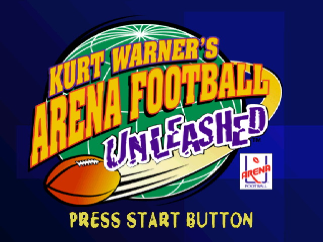 Kurt Warner's Arena Football Unleashed — Title screen