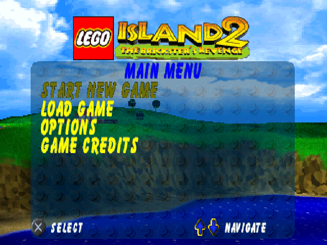LEGO Island 2 : The Brickster's Revenge — Title screen