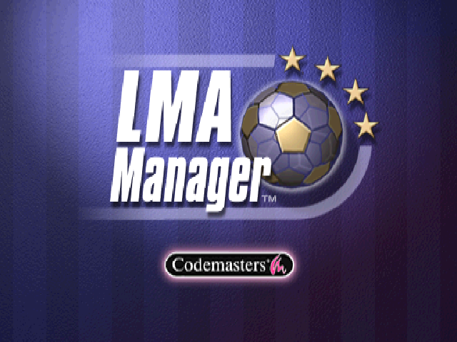 LMA Manager — Title screen