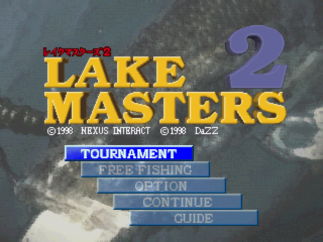 Lake Masters 2 : Bass Fishing Japan — Title screen
