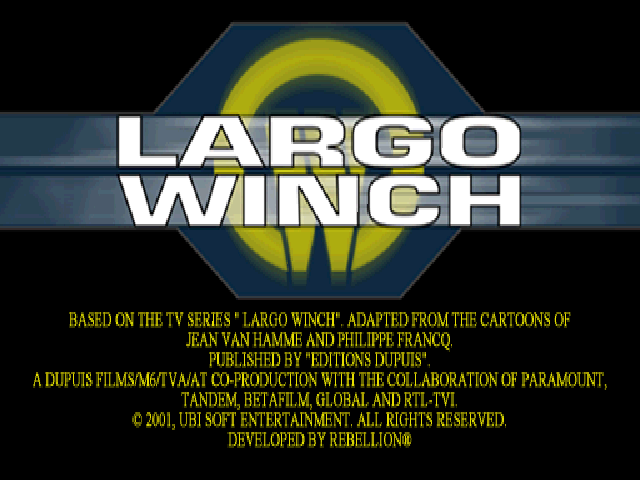 Largo Winch .// Commando SAR — Title screen