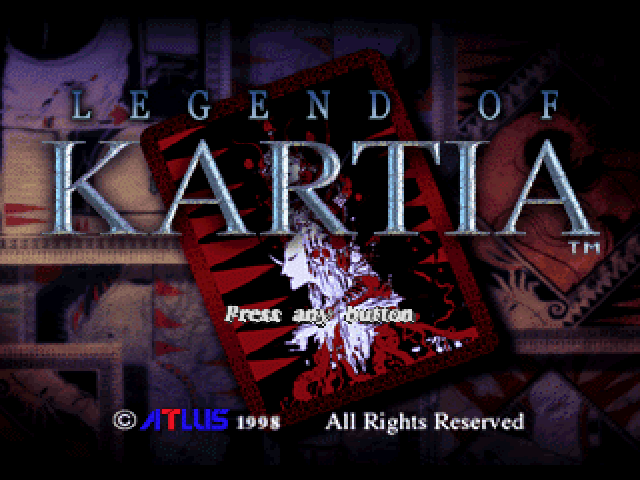 Legend of Kartia — Title screen