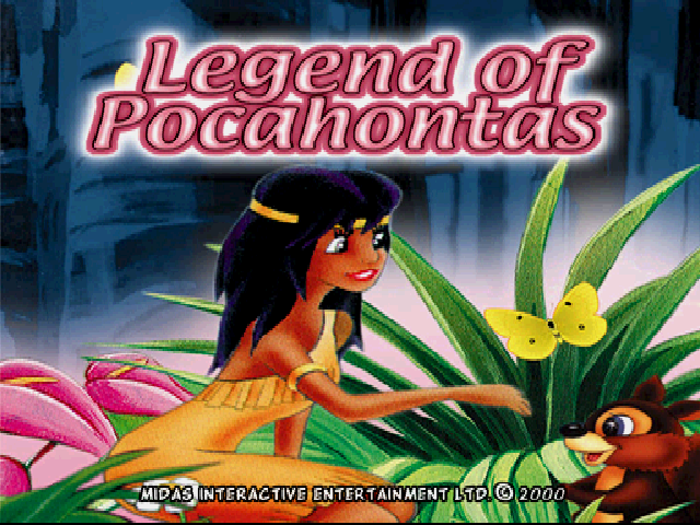 Legend of Pocahontas — Title screen