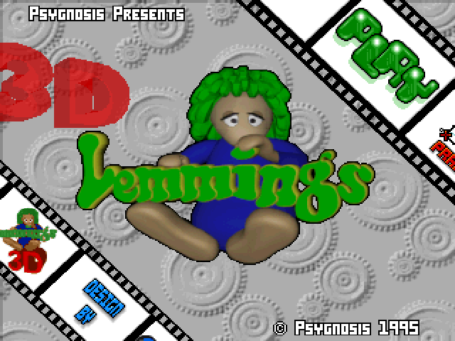 Lemmings 3D — Title screen