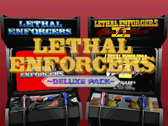 Lethal Enforcers I & II — Title screen