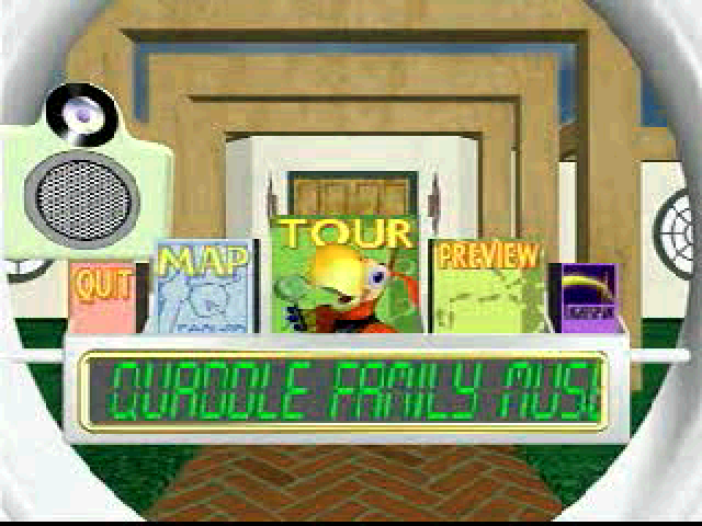 Lightspan : The Quaddle Family Mysteries 3 - The case of the Scarce Scarab - Parlor - Family Room — Title screen