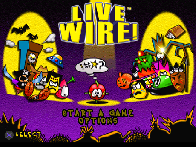 Live Wire! — Title screen