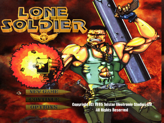 Lone Soldier — Title screen