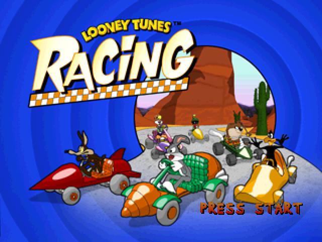 Looney Tunes Racing — Title screen