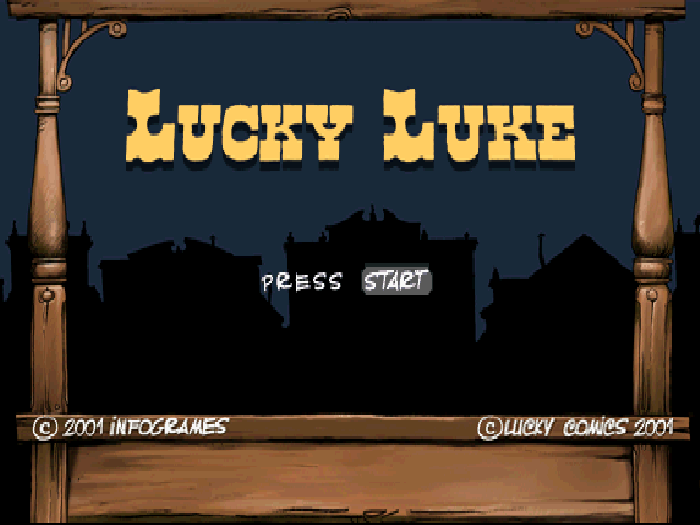 Lucky Luke : Western Fever — Title screen