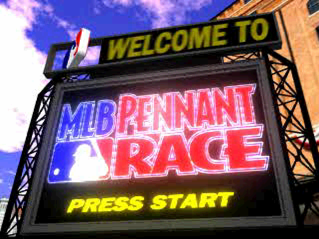 MLB Pennant Race — Title screen