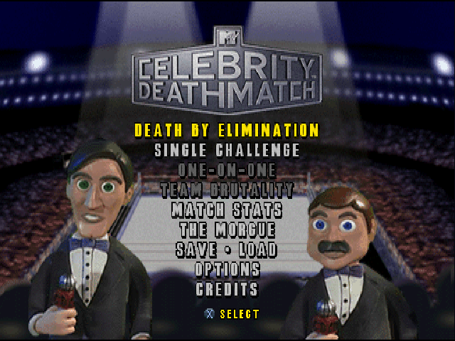 MTV Celebrity Deathmatch — Title screen