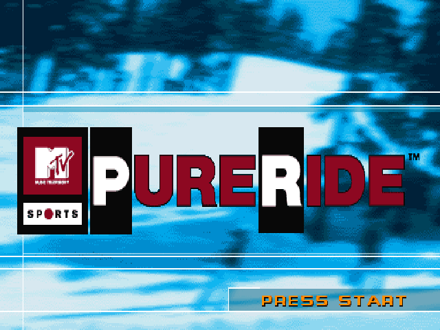 MTV Sports : Pure Ride — Title screen