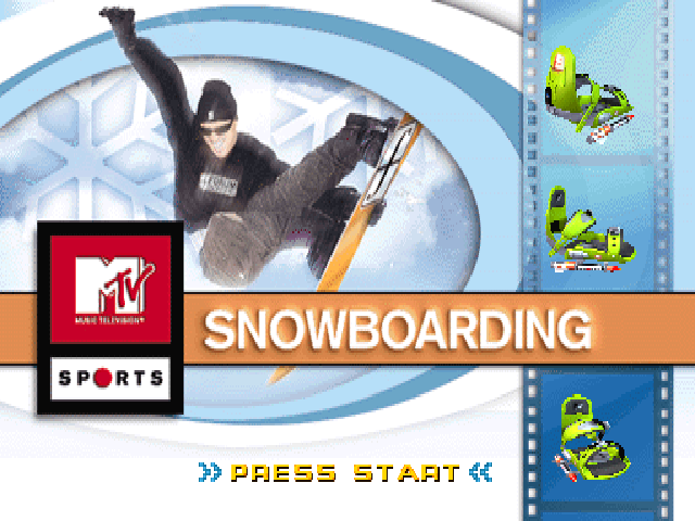 MTV Sports : Snowboarding — Title screen