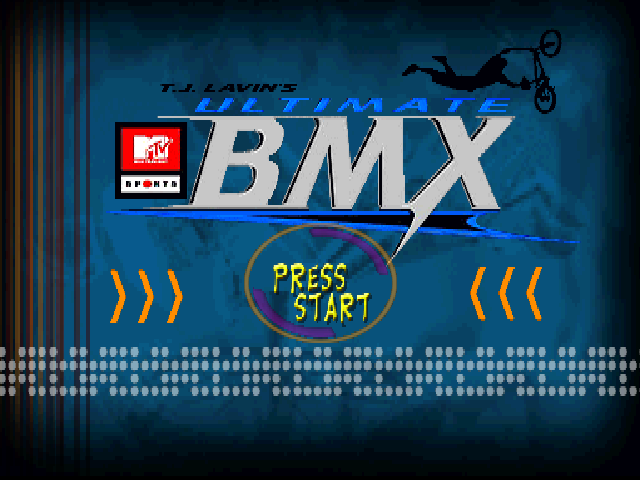 MTV Sports : T.J. Lavin's Ultimate BMX — Title screen