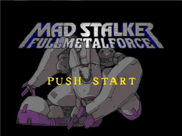 Mad Stalker : Full Metal Force — Title screen