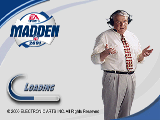 Madden NFL 2001 — Title screen