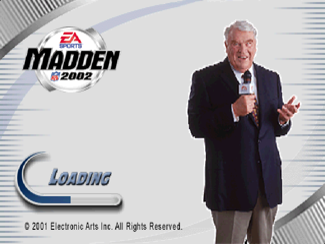 Madden NFL 2002 — Title screen