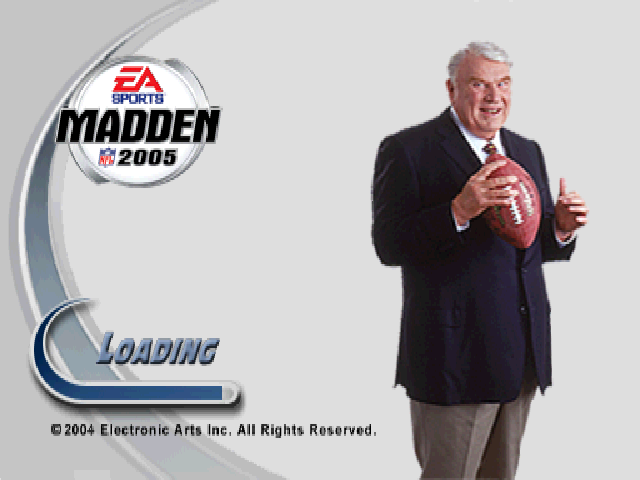 Madden NFL 2005 — Title screen