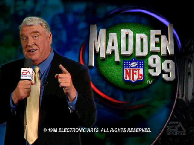 Madden NFL 99 — Title screen