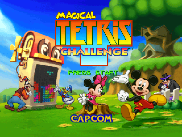 Magical Tetris Challenge — Title screen