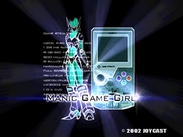 Manic Game Girl — Title screen