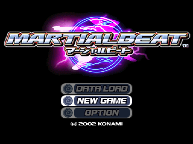 Martialbeat — Title screen