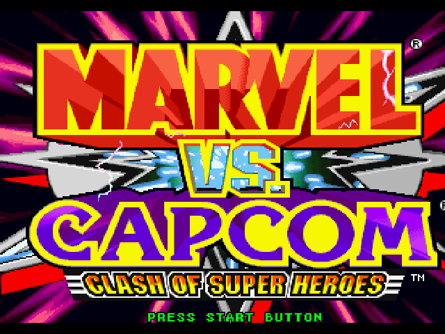 Marvel vs. Capcom : Clash of Super Heroes — Title screen