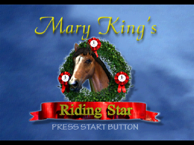 Mary King's Riding Star — Title screen